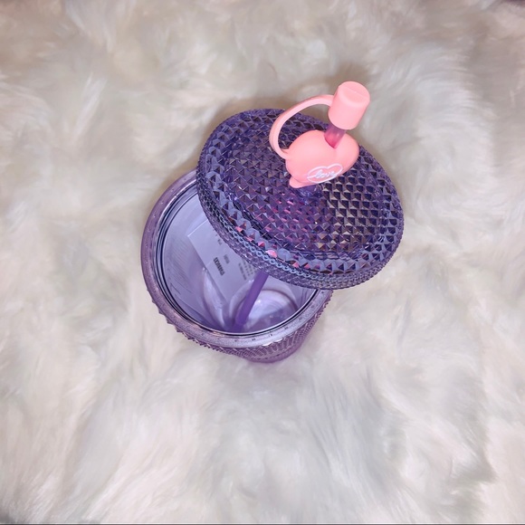 Starbucks New China Overseas Purple Glitter Bling Studded Tumbler Cup Venti 24oz - Picture 10 of 11